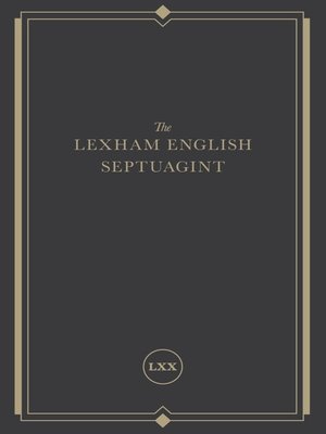 cover image of The Lexham English Septuagint